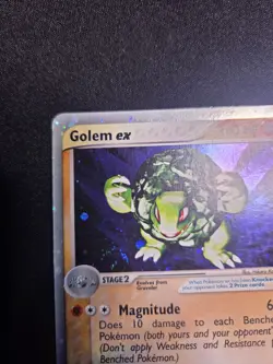 Golem ex 91/97 Dragon Holo Rare Pokemon TCG Nintendo vintage e-reader MP+ - Image 3