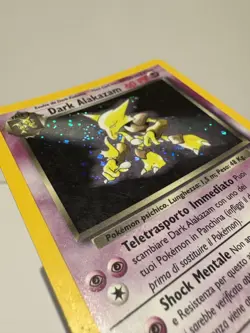 Dark Alakazam 1/82 Holo Rare Unlimited Team Rocket Pokemon LP Italian - Image 3