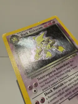 Dark Alakazam 1/82 Holo Rare Unlimited Team Rocket Pokemon LP Italian - Image 4