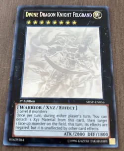 Yu-Gi-Oh! TCG Devine Dragon Knight Felgrand 1st Edition SHSP-EN056 Ghost Rare - Image 1