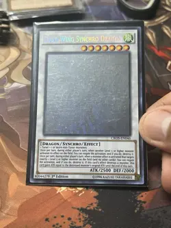 Clear Wing Synchro Dragon (Ghost Rare) CROS-EN046 Crossed Souls 1st Edition - Image 2