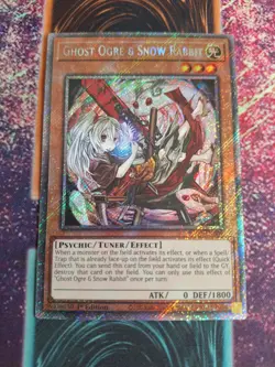 Yu-Gi-Oh! Ghost Ogre & Snow Rabbit RA02-EN009 Platinum Secret 1st Edition NM - Image 1