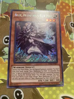 1x Yu-Gi-Oh! Beat, Bladesman Fur Hire - DASA-EN017 - SecretRare - NM - Unlimited - Image 4