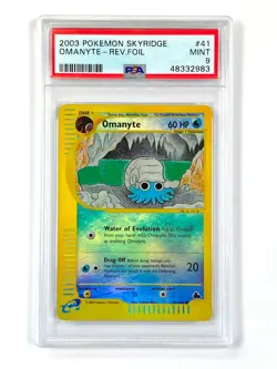 Omanyte - 41/144 - Reverse Holo Skyridge PSA 9 Pokemon card (MINT) - Image 1