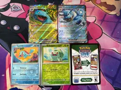 Pokemon 151 Blooming Waters Promos Blastoise Venusaur Squirtle Bulbasaur 5 Cards - Image 1