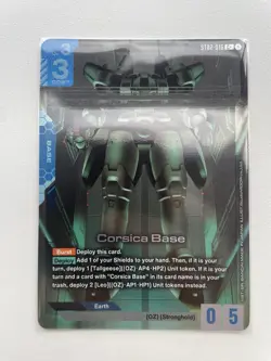 Corsica Base Alternate Art Foil - ST02-016 C+ NM - Gundam TCG Card Game - Image 1