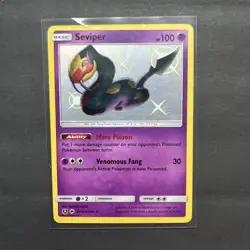 Seviper SV15/SV94 S&M Hidden Fates Shiny Vault Holo 2019 Pokemon TCG Card LP+ - Image 1