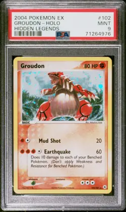Pokemon Card Holo Groudon 102/101 PSA 9 MINT ex Hidden Legends - Image 3