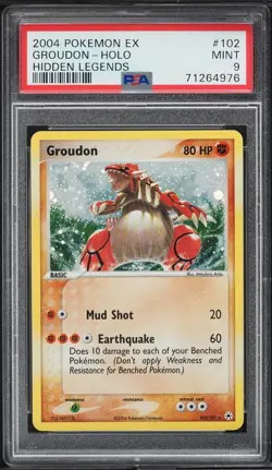 Pokemon Card Holo Groudon 102/101 PSA 9 MINT ex Hidden Legends - Image 5
