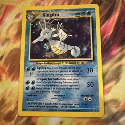 Kingdra 8/111 LP Holo Rare Neo Genesis Unlimited Edition Pokemon Card WOTC - Image 1