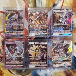 Lunala + Solgaleo + Dawn Wings Necrozma + 3 more GX - Pokemon Cards - Lot #206 - Image 1