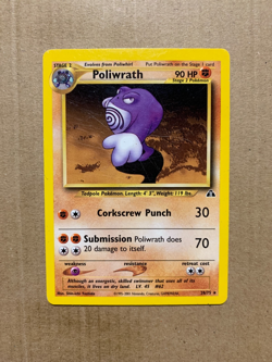 Poliwrath 28/75 Neo Discovery - Rare Pokemon Card - LP - Image 1