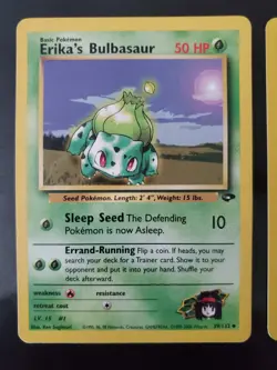 Erika's Bulbasaur 39/132 Ivysaur 41/132 Pokemon TCG Gym Challenge Cards LP - Image 2