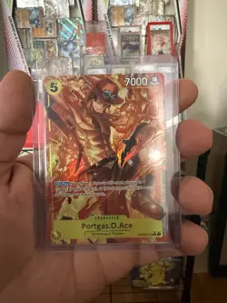 One Piece The Best Vol.2 Portgas.D Ace R Card Game One Star. English. Mint - Image 1
