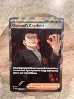 Giovanni's Charisma Holo Ultra Rare Card 197/165 Scarlet & Violet 151 Series - Image 3