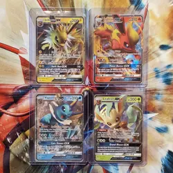 Jolteon GX + Flareon GX + Vaporeon GX + Leafeon GX - Pokemon Cards - Lot #204 - Image 1