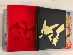 2x Ultra PRO 9 Pocket Zippered PRO-Binder 360 Card Capacity Charizard & Pikachu - Image 1