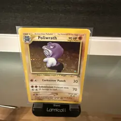 Poliwrath Neo Discovery Holo Rare Unlimited Pokemon TCG Card 9/75 - Image 4