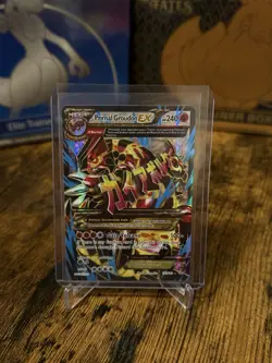PRIMAL GROUDON EX FULL ART HOLO 151/160 LP PRIMAL CLASH OMEGA POKEMON CARD - Image 1