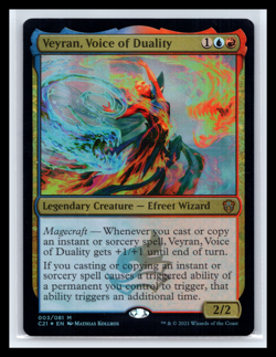 MTG Veyran Voice of Duality Commander 2021 NM Foil Mythic Rare Magic TCG Card - Image 1