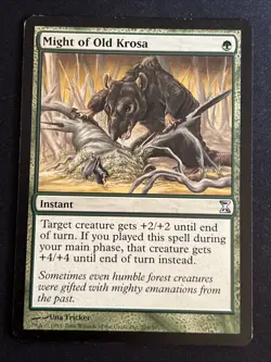 1x Might of Old Krosa (204) Time Spiral LP MTG Magic the Gathering x1 MKE - Image 1