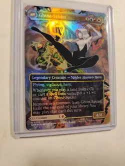 FOIL MTG Gwen Stacy / Ghost Spider M 0202 Magic Spider-Man BORDERLESS - Image 4
