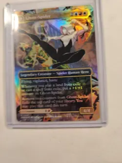 FOIL MTG Gwen Stacy / Ghost Spider M 0202 Magic Spider-Man BORDERLESS - Image 5