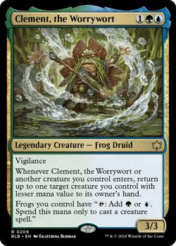 Clement, the Worrywort [Bloomburrow] Magic MTG - Image 1