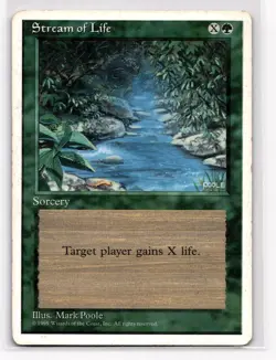 Magic: The Gathering (MTG 4th Edition) 1995 - Stream of Life HP - Image 1