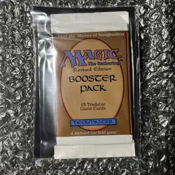 Magic the Gathering Revised Edition 1994 Booster Pack - Sealed/Authentic - Image 1
