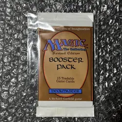 Magic the Gathering Revised Edition 1994 Booster Pack - Sealed/Authentic - Image 3