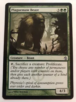 MTG Mirrodin Besieged Plaguemaw Beast 87/155 NM - Image 1