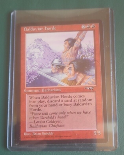 4 BALDUVIAN HORDE Alliances MTG Magic the Gathering NEVER PLAYED vintage RARE - Image 2
