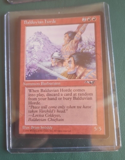 4 BALDUVIAN HORDE Alliances MTG Magic the Gathering NEVER PLAYED vintage RARE - Image 4