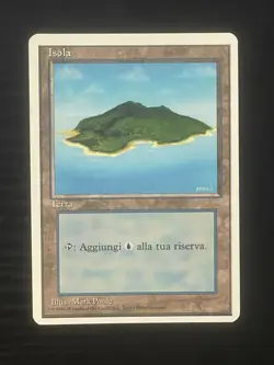 Magic MTG Italian Revised Island Artist Proof Near Mint - Only 50 Exist! - Image 1