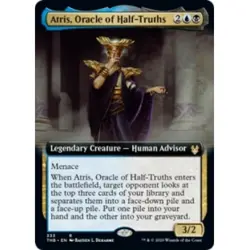 ATRIS, ORACLE OF HALF-TRUTHS (EXTENDED ART) X4 Theros Beyond Death THB Magic MTG - Image 1