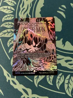 Reanimate 0022 Borderless Foil Marvel Universe Eternal Legal MAR Spider-Man MTG - Image 2