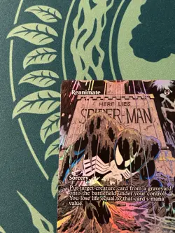 Reanimate 0022 Borderless Foil Marvel Universe Eternal Legal MAR Spider-Man MTG - Image 3