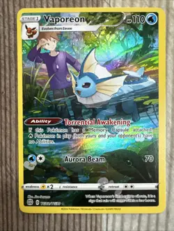 Vaporeon - TG02/TG30 - Full Art Rare Brilliant Stars Set - Pokemon Card - NM - Image 1