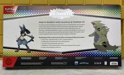 Pokemon Prismatic Evolutions Sams Club Lucario Tyranitar Ex Premium Collection - Image 2