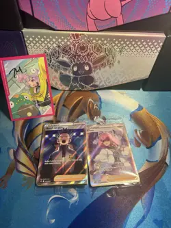 Pokemon SEALED Boss's Orders Cyrus SWSH251 + Klara SWSH302 Promo Full Art - Image 1