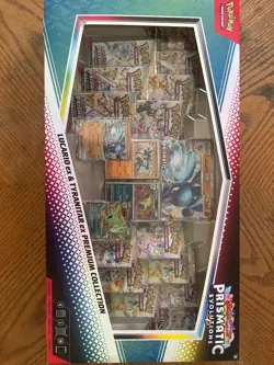 PRISMATIC EVOLUTIONS Lucario EX and Tyranitar EX Premium Collection Sam’s Club - Image 1