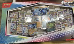 Pokemon Lucario Ex Tyranitar Ex Premium Collection Sams Club Prismatic SEALED - Image 1