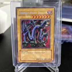 SERPENT NIGHT DRAGON 2002 YU-GI-OH! MAGIC RULER SECRET RARE HOLO - Image 1