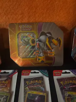 Pokemon Paradox Destinies Tin, IRON BOULDER EX , Dragonite/Salamence Tins + Lot - Image 2