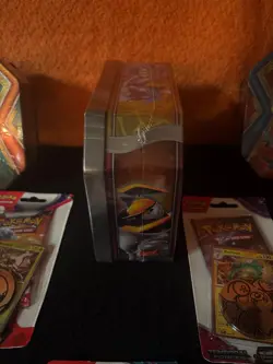 Pokemon Paradox Destinies Tin, IRON BOULDER EX , Dragonite/Salamence Tins + Lot - Image 4