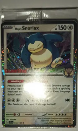 Pokemon Journey Together Hop's Snorlax 117/159 Gamestop Promo Sealed - Image 1