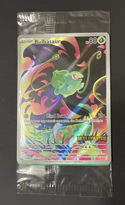 Bulbasaur Stamped Promo Illustration Rare - #133/132 - Pokemon Mega Evolutions - Image 1