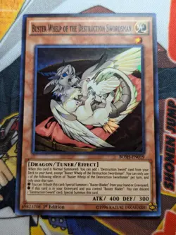 YUGIOH Buster Whelp of the Destruction Swordsman BOSH-EN019 Super Rare VLP/NM - Image 1