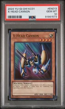 2024 YU-GI-OH! KC01-25TH ANV ULTIMATE KAIBA KC01-EN013 X-Head CANNON PSA 10 - Image 1